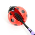 Toothbrush holder, ladybug, red color